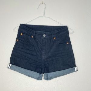 Levi Strauss reflective dark blue shorts